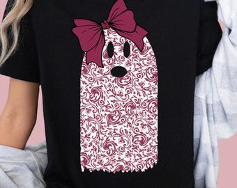 Paquete PNG de Coquette Ghost: Imágenes prediseñadas de lazos florales (descarga digital)
