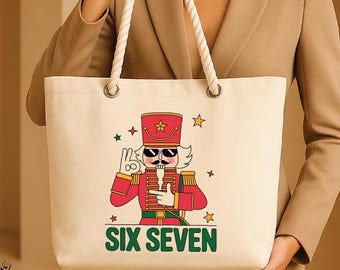 Six seven tote bag, teacher gift, cute tote bag