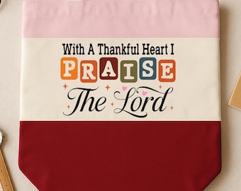 Praise the lord, aesthetic tote bag, christianity tote, shopping bag, christian tote bags, bible verse gift, christian tote bag, bible verse