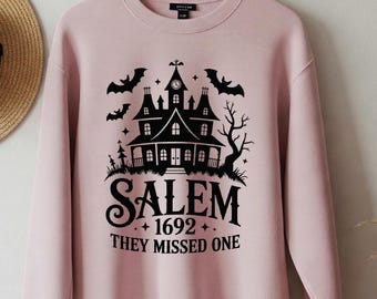 Salem sweatshirt, halloween sweatshirt, crewneck sweatshirt, fall sweatshirt, funny sweatshirt, vintage sweatshirt, womens sweatshirt gift