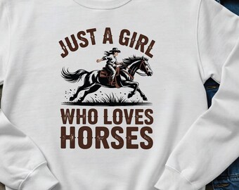 Horse lover sweatshirt, gift for her, Christmas gift