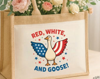 Red white goose, gift for her