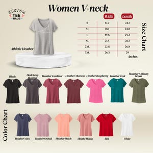 a women's v - neck t - shirt size guide