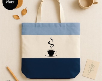 Coffee Coffee Tote Bag, Coffee Lover Tote Bag, Coffee Addiction Tote Bag, Coffee Lover Gift for Her, Gift For Mom Three Color Tote Bag Gift