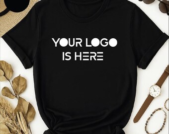 Personalized Logo Shirt, Custom Design Shirt, Custom Logo V-Neck T-Shirts,  Custom Text , Your Business Logo or Brand Logo, Team Logo Shirt