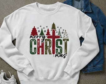 Christmas sweatshirt, sweatshirt christmas, cozy christmas, christmas clothing, merry christmas tee, xmas shirt, jesus is the reason gift