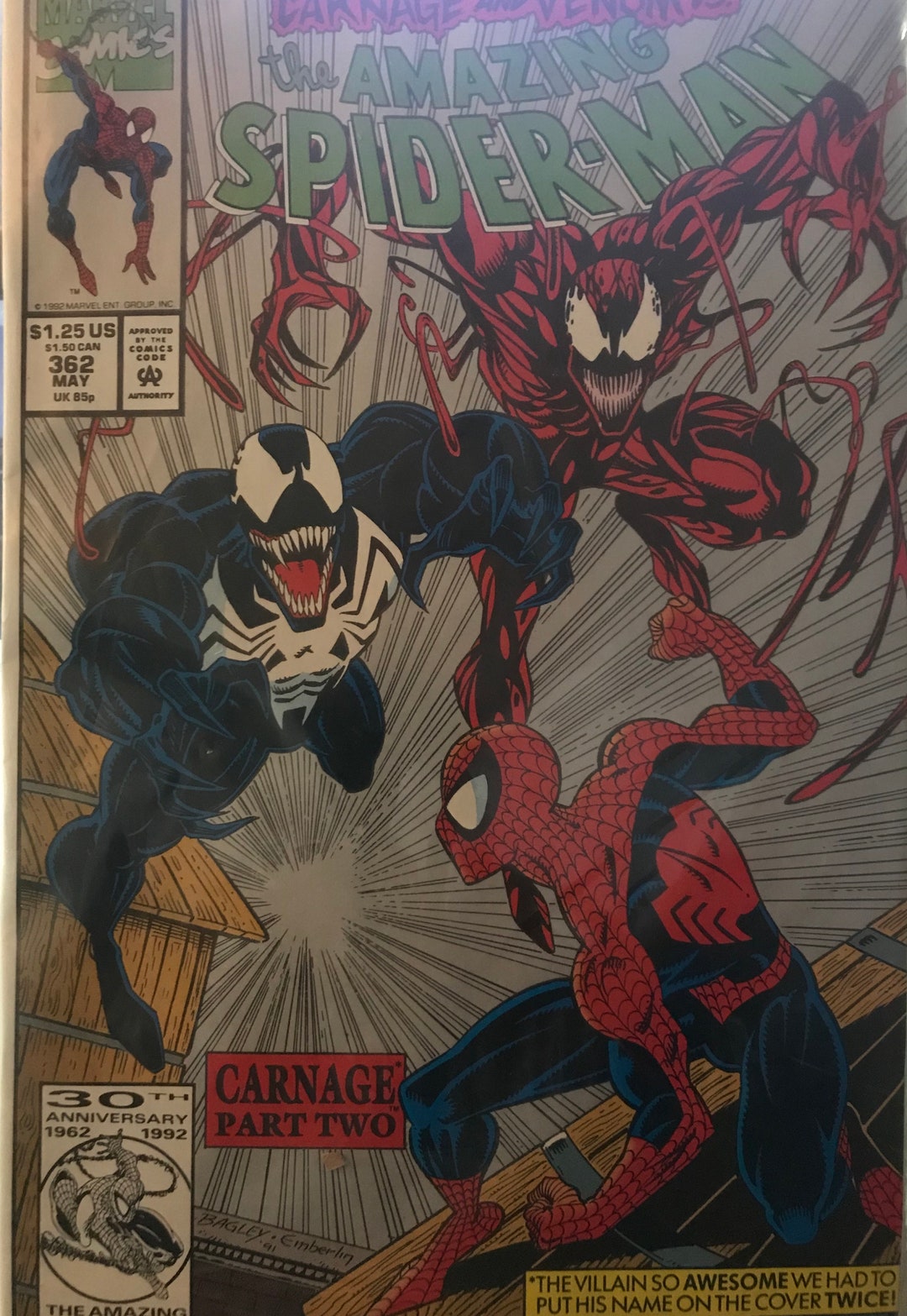 アメコミ Amazing spider man Venom Carnage Peter Parker Becomes Spider-Carnage in the Final Issues of