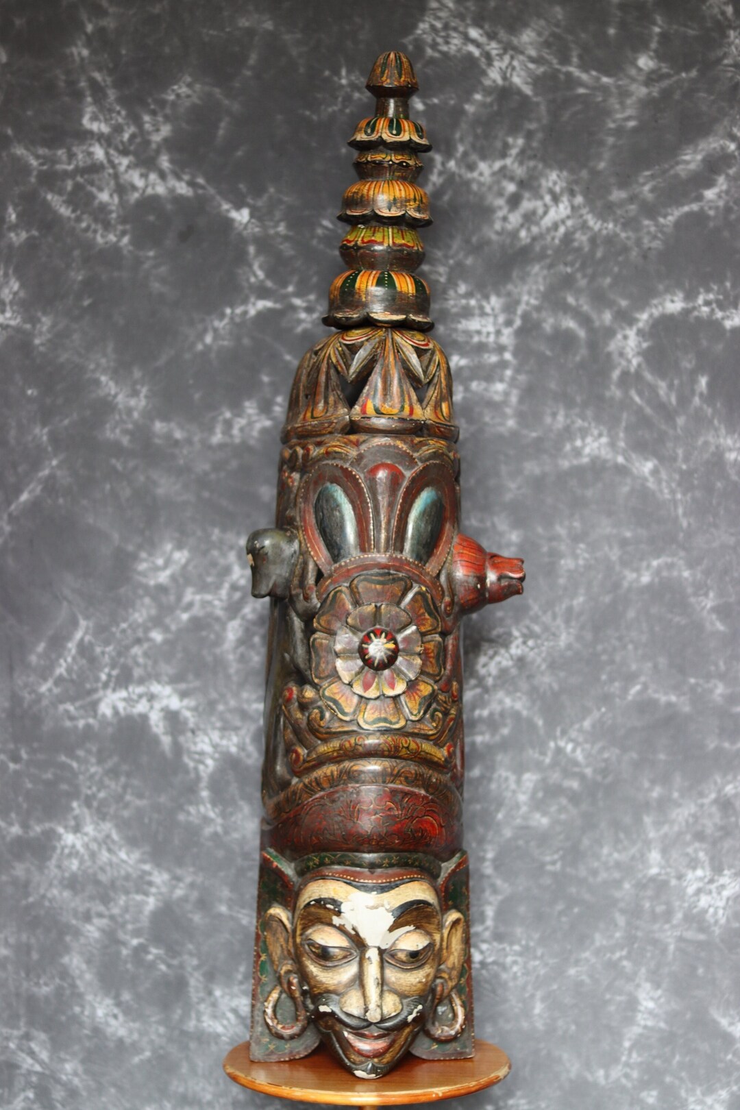Antique Mask of King Ravana Wooden Mask With Carvings - Etsy