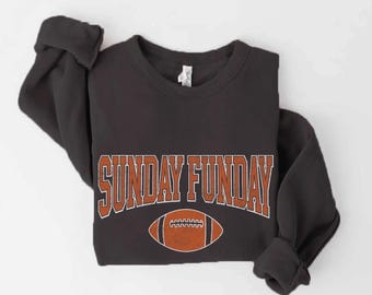 Sudadera unisex de polar con estampado "DOMINGO DIVERTIDO", sudadera de fútbol, sudadera de otoño, ropa de fútbol
