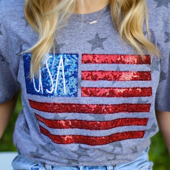 America Flag Star short sleeve Shirt ,4th of July Shirt, America Shirt, Women’s Shirt, Patriotic shirt, Girl Gift, Patriotic Apparel, USA