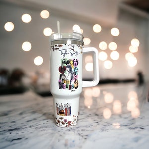 Taylor Swift Tumbler Cup 40 Oz Swiftie Eras Tour 40Oz Stanley Tumbler  Taylors Version Concert Stainless Steel Travel Mug Christmas Gift -  Laughinks