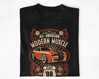 All-American Modern Muscle Car T Shirt Short-sleeve - Mopar T Shirts