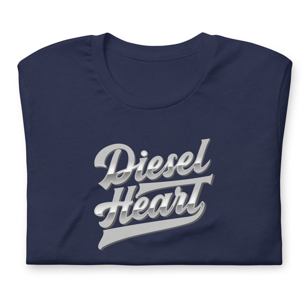 Diesel Heart Logo T-shirt for Truckers and Truck Drivers - Short