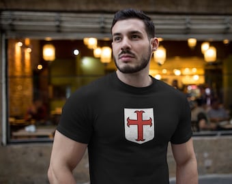 Knight Templar Crusader Cross T-Shirt | Medieval Christian Warrior