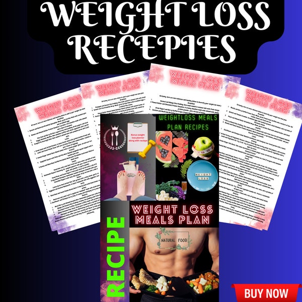 High Protein Meal Plan For Weight Loss and Muscle Gain,"Cooking Your Way to Success: The Art of Weight Loss Meal Planning" pdf E-book