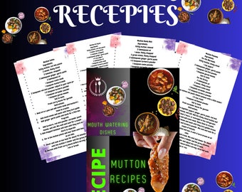 Savory Deliciouse  Mouth watering PDF e-book | Mutton Recipes cook book