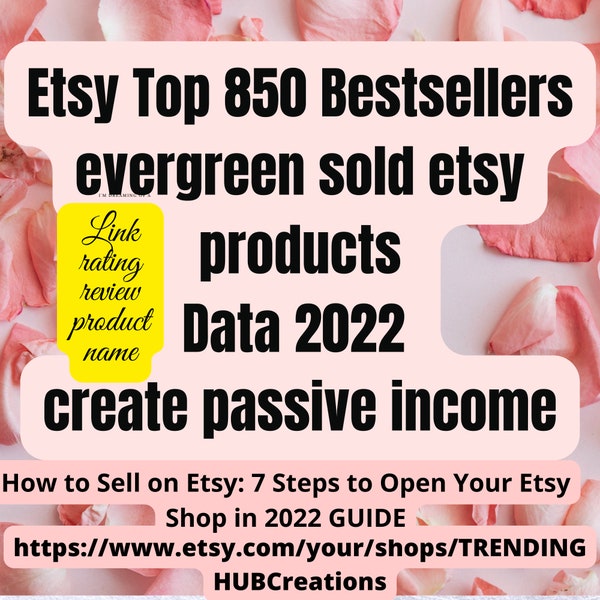 Top Sellers Etsy