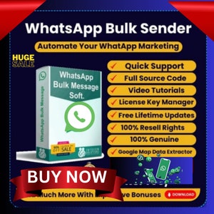 Latest WhatsApp Bulk Sender Premium 2024 Updated version