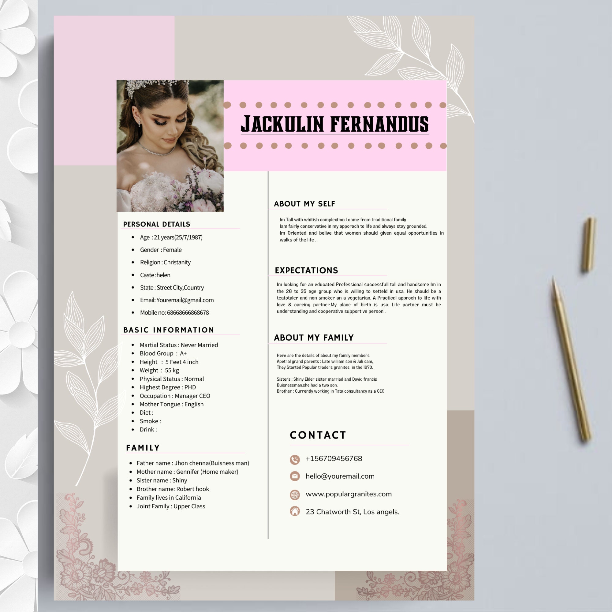 Marriage Resume - Etsy