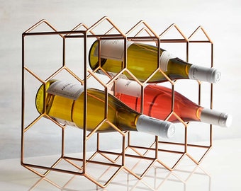 Crate and Barrel  11 Bottle Wine Rack