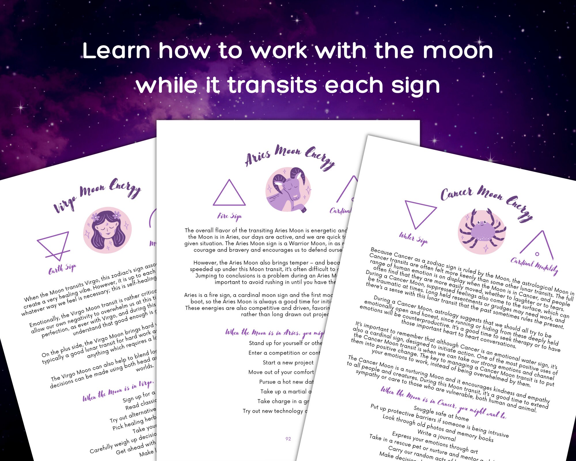 2024 New Moon & Full Moon Manifestation Journal 2024 Moon Planner PDF