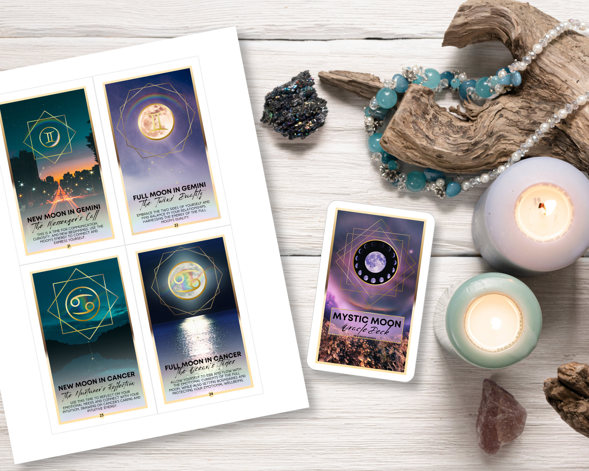 The Meloni Moon Oracle Deck Your Cosmic Compass To Intuitive Wisdom - invq87b