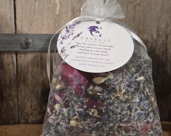 Lavender Potpourri Sachet for Closets & Drawers - Farm Grown - Naturally Dried