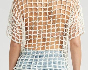 トップス leinwande mix yarn crochet top ivory leinwande mix yarn crochet top ivory - メルカリ