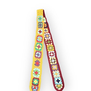 Bunte häkeln Krawatte, Retro stricken Krawatte für Männer, Oma Platz Vintage Stil Geschenk, Baumwolle, handgemacht