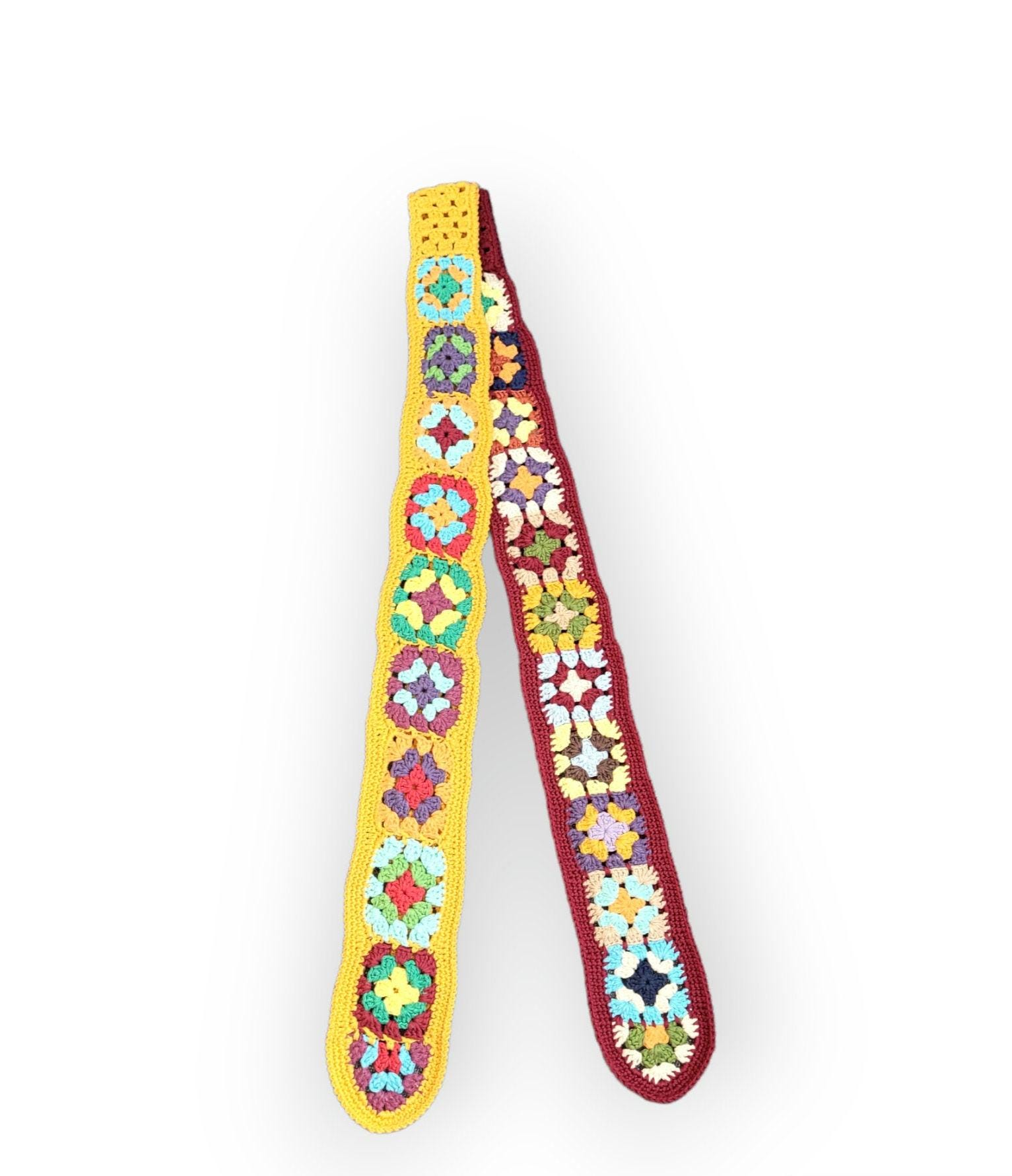 17 Tie Crochet Patterns for Stylish Handmade Gifts and Clever Accessories 17 Colorful Crochet Necktie: Handmade Cotton Granny Square