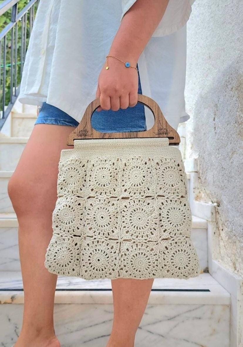 Crochet Paso Crochet Asas Para Bolsas A Paso Como Hacer Bolso De