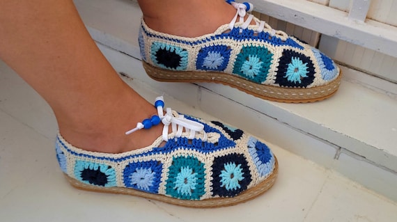フラットシューズ CASTANER CARINA LOW ESPADRILLES IN MULTICOLOURED CROCHET CastañEr Carina Espadrilles In Multicolor - 5% Off