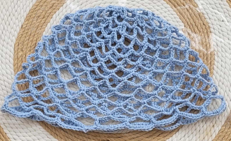 Crochet Lace Beanie: Cotton Fishnet Summer Hat - Etsy