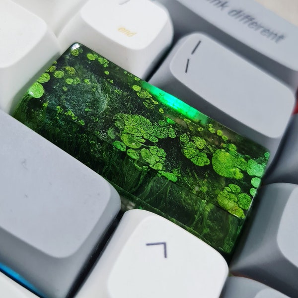 Epoxy Resin Artisan Keycap, Custom keycaps, Botanical Keycaps, OEM SA Keycaps, Mechanical Keyboard Shift Spacebar Esc Keycap