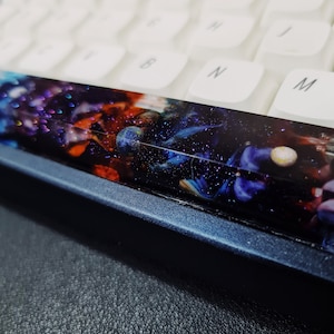Space Artisan Keycap, Custom keycaps, Interstellar Galaxy Planet Keycap, OEM Keycaps, Mechanical Keyboard Shift Spacebar Esc Keycap
