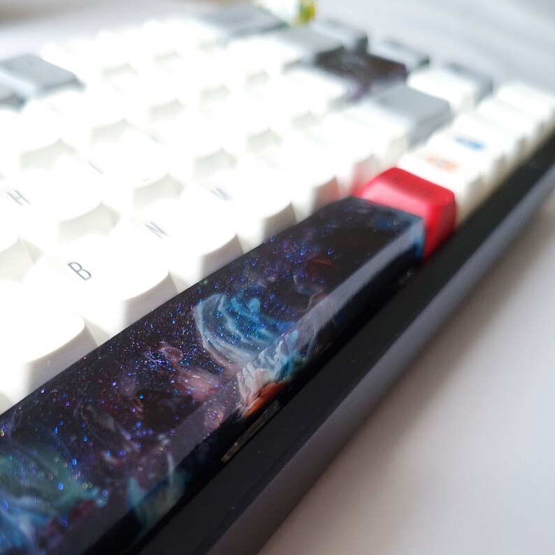 Epoxy Resin Artisan Keycap Custom Keycaps Interstellar Etsy
