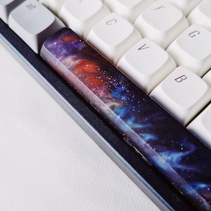 Epoxy Resin Artisan Keycap, Custom keycaps, Interstellar Galaxy Keycap, OEM SA Keycaps, Mechanical Keyboard Shift Spacebar Esc Keycap