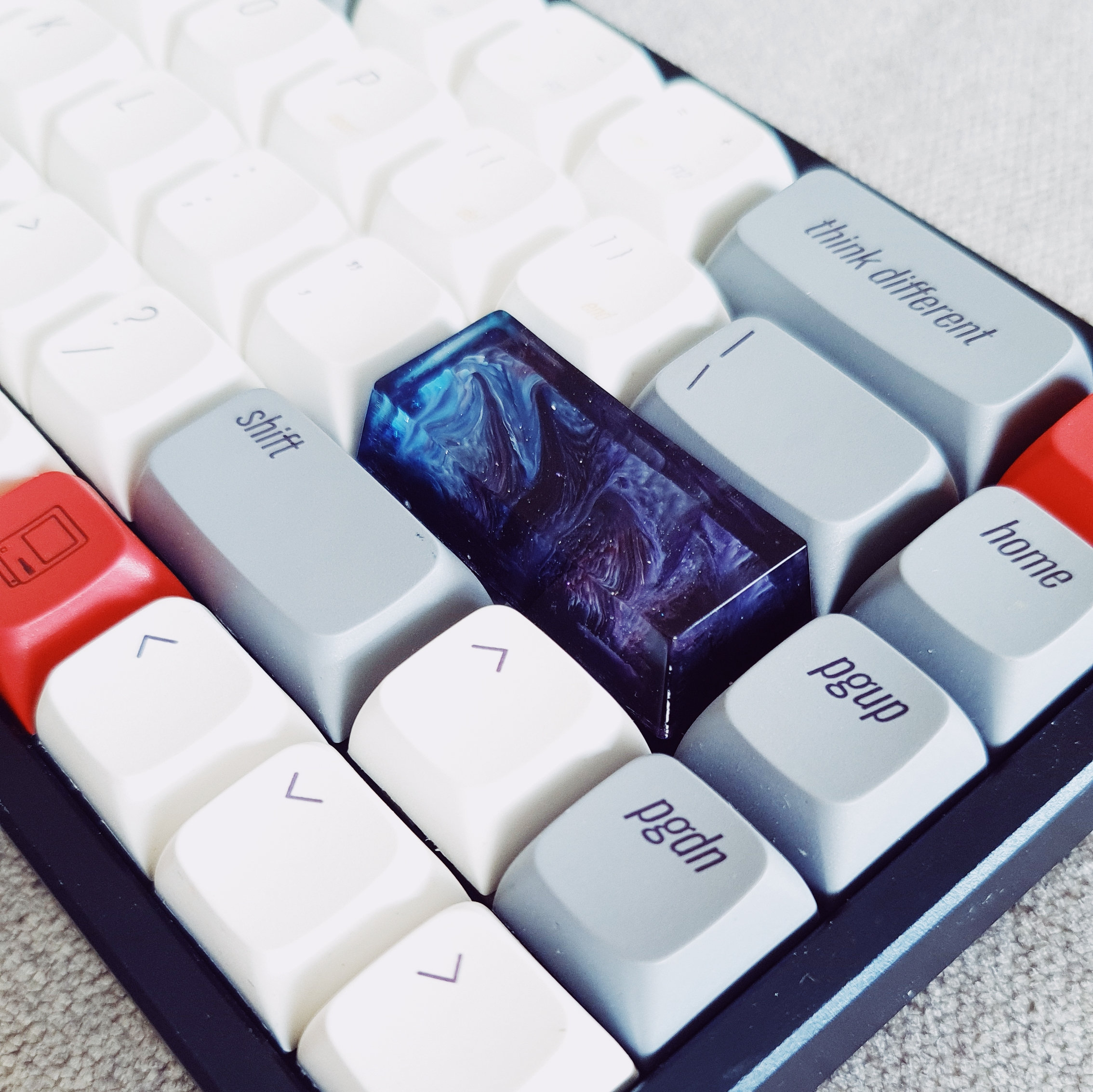 Capuchon de touche Artisan en résine époxy, Capots de touche personnalisés, Capuchon de touche Interstellar Galaxy, Capuchons de touche OEM SA, Capuchon de touche Echap mécanique avec décalage du clavier