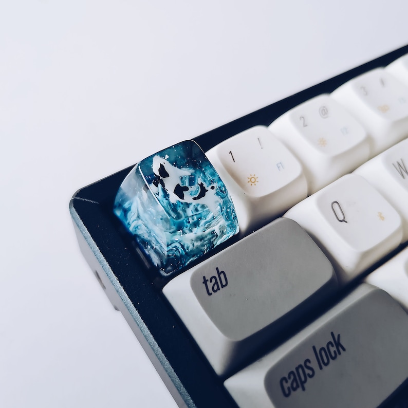 Epoxy Resin Artisan Keycap, Custom Keycaps, Botanical Koi Keycaps, OEM ...