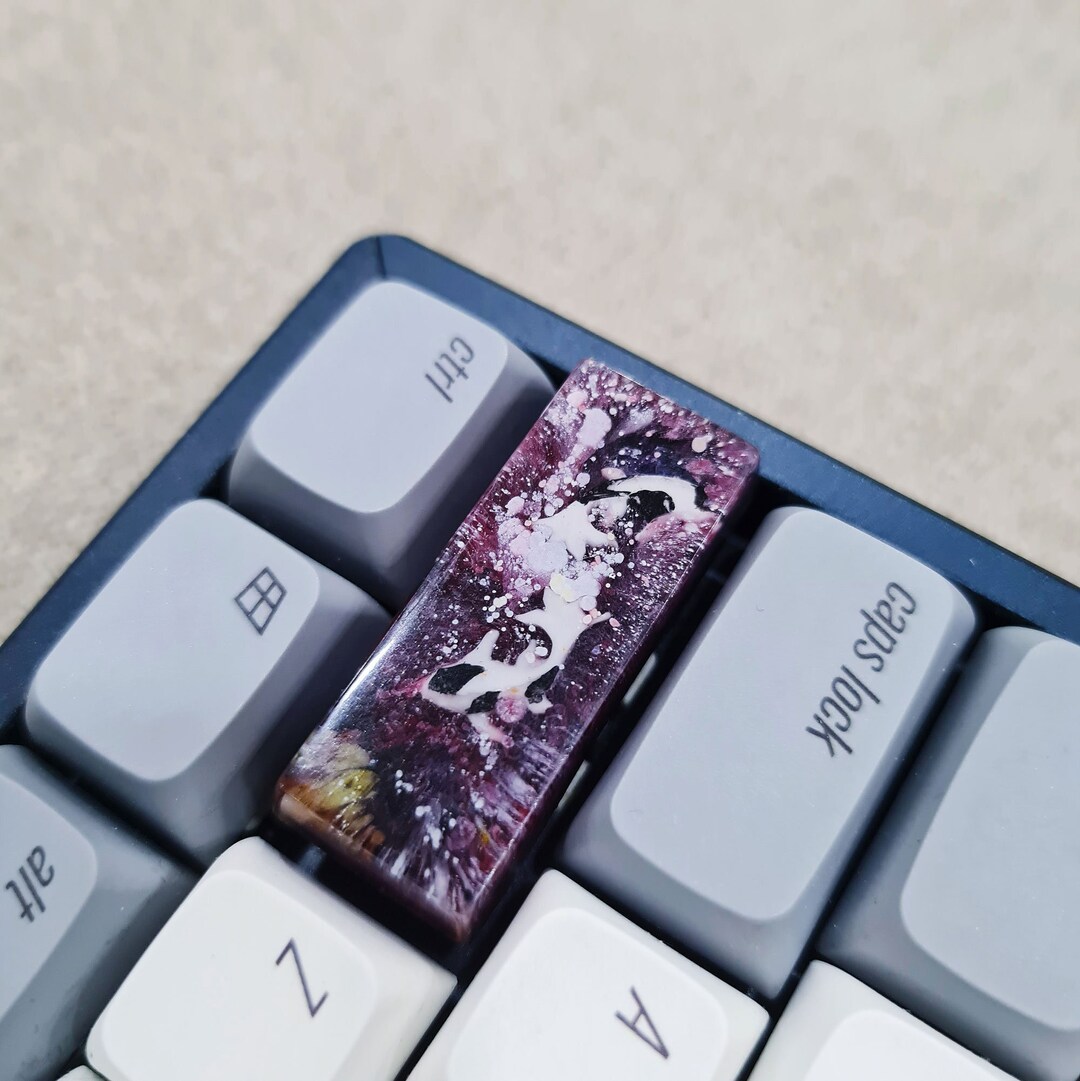 Epoxy Resin Artisan Keycap Custom Keycaps Botanical Koi Etsy