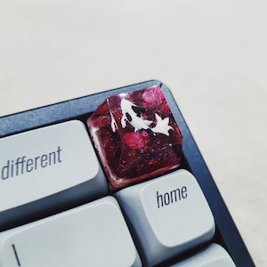 Koi Fisch Artisan Tastenkappe, Benutzerdefinierte Tastenkappen, Botanische Koi-Tastenkappen, SA Soem-Tastenkappen, Mechanische Tastatur UMSCHALT-Backspace-Leertaste