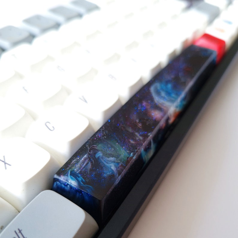 Epoxy Resin Artisan Keycap Custom Keycaps Interstellar Etsy