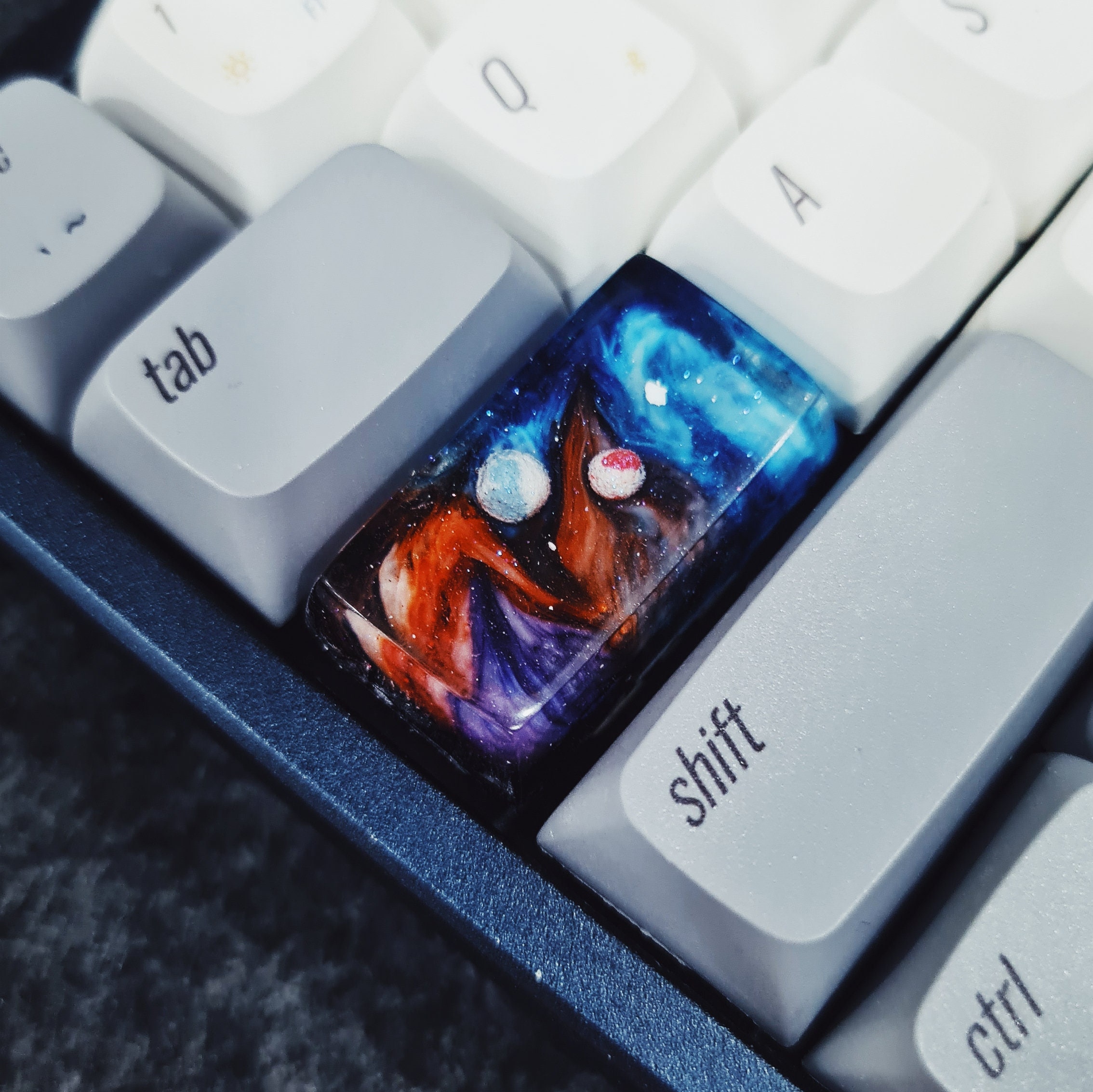 Space Artisan Keycap, Custom Keycaps, Interstellar Galaxy Planet Keycap ...