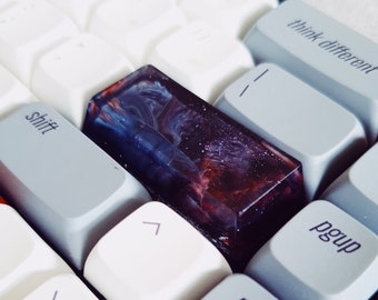 Capuchon de touche Artisan en résine époxy, Capots de touche personnalisés, Capuchon de touche Interstellar Galaxy, Capuchons de touche OEM SA, Capuchon de touche Echap mécanique avec décalage du clavier