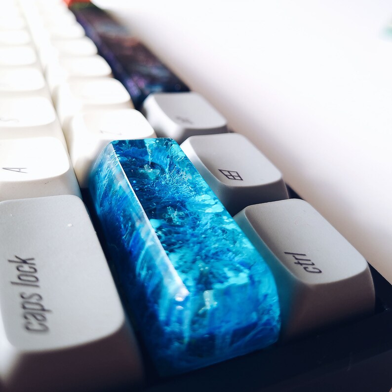Epoxy Resin Artisan Keycap Custom Keycaps Botanical Keycaps Etsy
