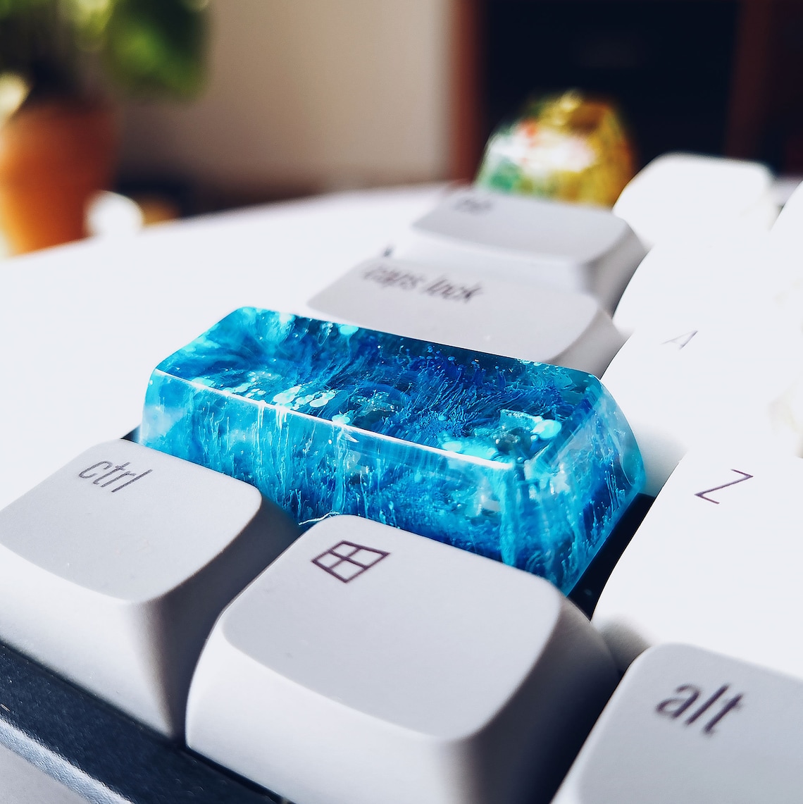 Epoxy Resin Artisan Keycap Custom Keycaps Botanical Keycaps Etsy
