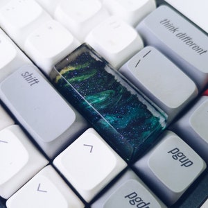 Interstellar Galaxy Keycap, Epoxy Resin Artisan Keycap, Custom keycaps, OEM SA Keycaps, Mechanical Keyboard Shift Spacebar Esc Keycap