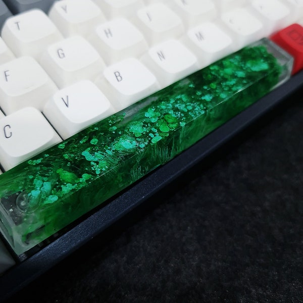 Epoxy Resin Artisan Keycap, Custom keycaps, Botanical Keycaps, OEM SA Keycaps, Mechanical Keyboard Shift Spacebar Esc Keycap