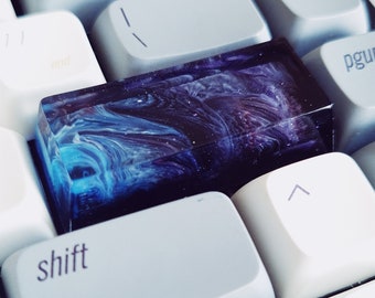 Capuchon de touche Artisan en résine époxy, Capots de touche personnalisés, Capuchon de touche Interstellar Galaxy, Capuchons de touche OEM SA, Capuchon de touche Echap mécanique avec décalage du clavier