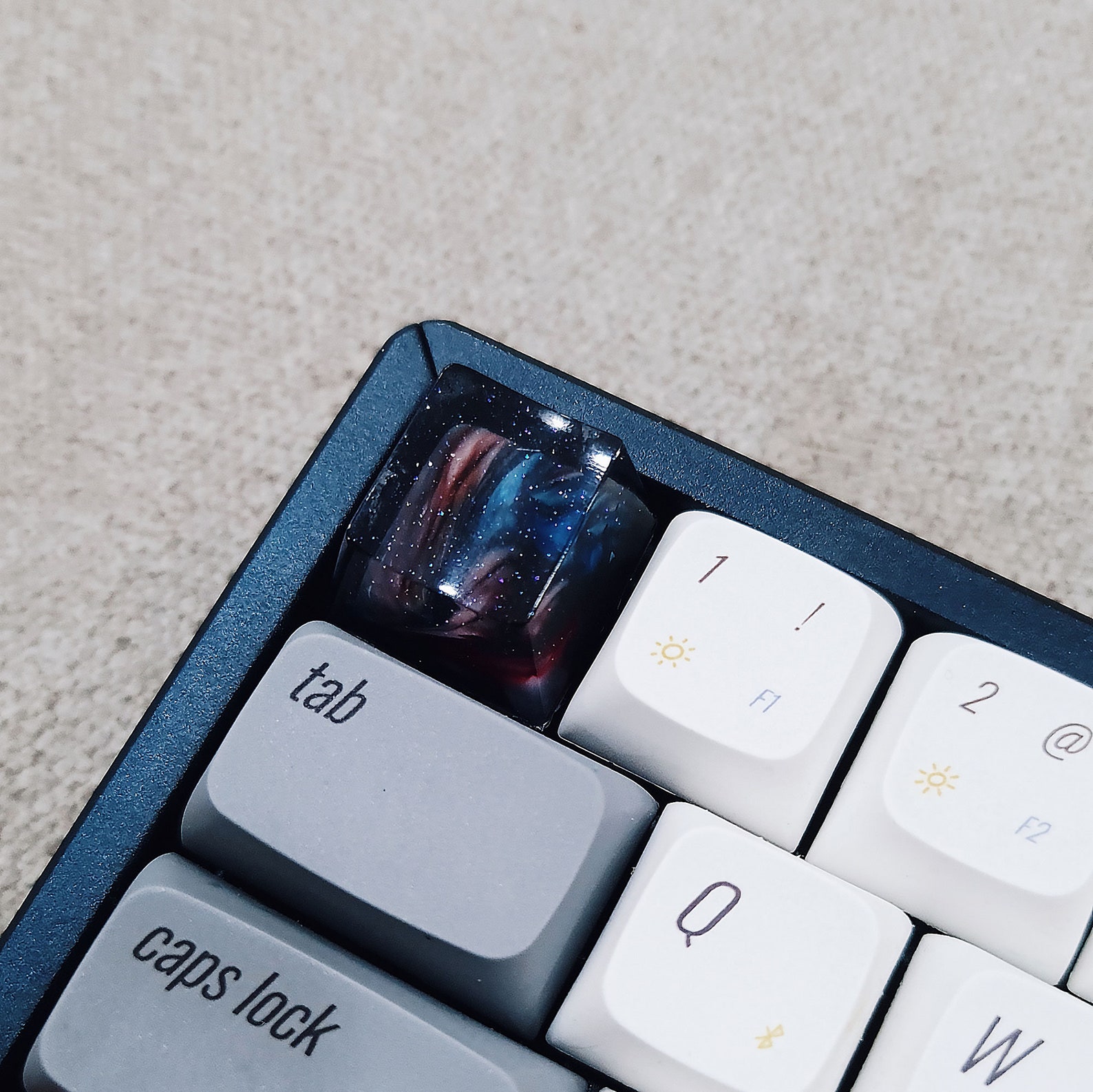 Epoxy Resin Artisan Keycap Custom Keycaps Interstellar Etsy